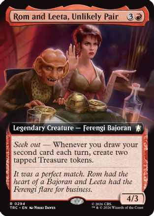 Rom and Leeta, Unlikely Pair (Extended Art) (TRC-294) [Commander: Star Trek] - PokeBox USA