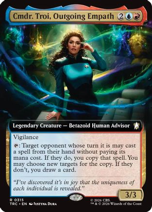 Cmdr. Troi, Outgoing Empath (Extended Art) (TRC-315) [Commander: Star Trek] - PokeBox USA