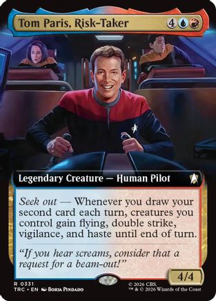 Tom Paris, Risk-Taker (Extended Art) (TRC-331) [Commander: Star Trek] - PokeBox USA