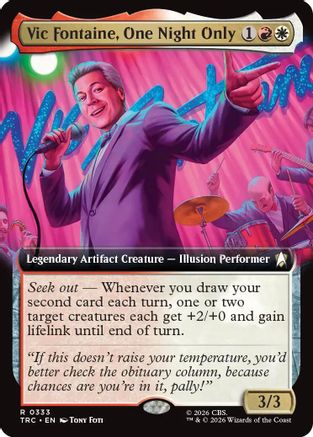 Vic Fontaine, One Night Only (Extended Art) (TRC-333) [Commander: Star Trek] - PokeBox USA