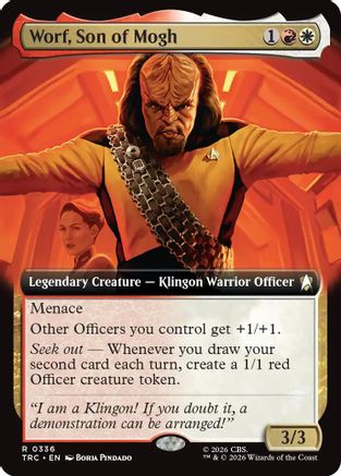 Worf, Son of Mogh (Extended Art) (TRC-336) [Commander: Star Trek] - PokeBox USA