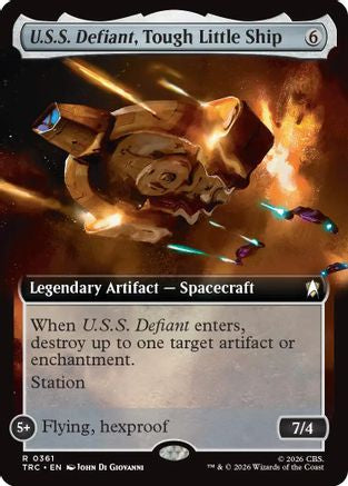 U.S.S. Defiant, Tough Little Ship (Extended Art) (TRC-361) [Commander: Star Trek] - PokeBox USA
