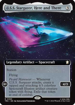 U.S.S. Stargazer, Here and There (Extended Art) (TRC-365) [Commander: Star Trek] - PokeBox USA