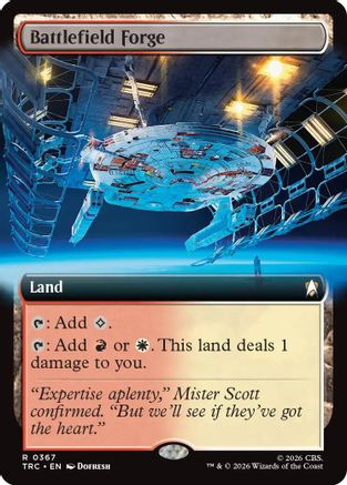 Battlefield Forge (Extended Art) (TRC-367) [Commander: Star Trek] - PokeBox USA