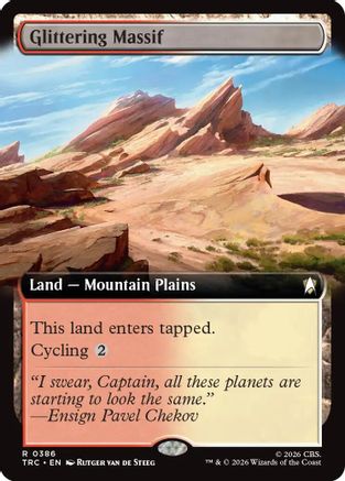 Glittering Massif (Extended Art) (TRC-386) [Commander: Star Trek] - PokeBox USA