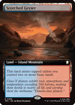 Scorched Geyser (Extended Art) (TRC-398) [Commander: Star Trek] - PokeBox USA