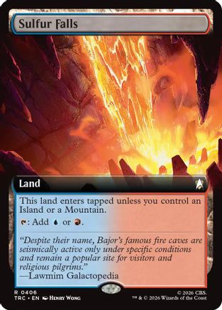 Sulfur Falls (Extended Art) (TRC-406) [Commander: Star Trek] - PokeBox USA