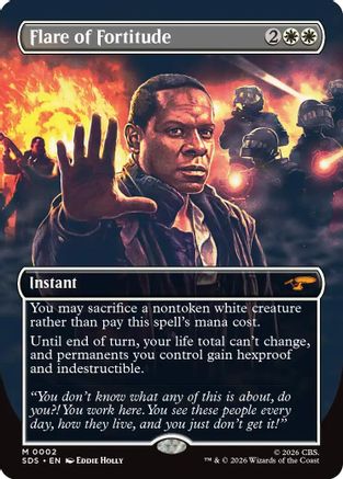 Flare of Fortitude (Borderless) (SDS-002) [Star Trek: Stardates] - PokeBox USA
