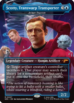 Scotty, Transwarp Transporter - Arcum Dagsson (Borderless) (SDS-007) [Star Trek: Stardates] Foil - PokeBox USA
