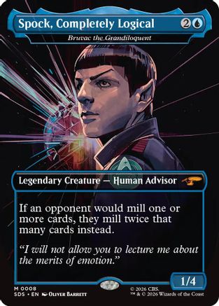 Spock, Completely Logical - Bruvac the Grandiloquent (Borderless) (SDS-008) [Star Trek: Stardates] - PokeBox USA