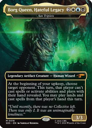 Borg Queen, Hateful Legacy - Sen Triplets (Borderless) (SDS-016) [Star Trek: Stardates] Foil - PokeBox USA