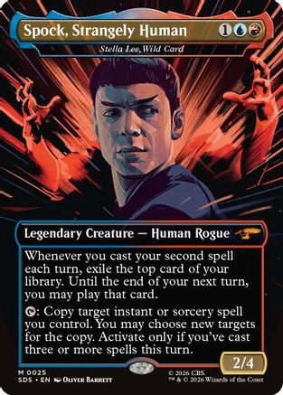 Spock, Strangely Human - Stella Lee, Wild Card (Borderless) (SDS-025) [Star Trek: Stardates] Foil - PokeBox USA