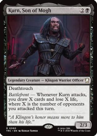 Kurn, Son of Mogh (Surge Foil) (TRC-060) [Commander: Star Trek] Foil - PokeBox USA