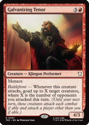 Galvanizing Tenor (TRC-067) [Commander: Star Trek] - PokeBox USA