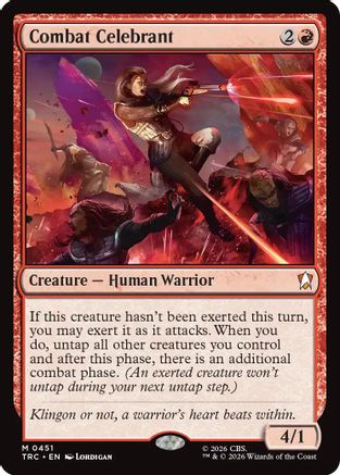 Combat Celebrant (Surge Foil) (TRC-451) [Commander: Star Trek] Foil - PokeBox USA
