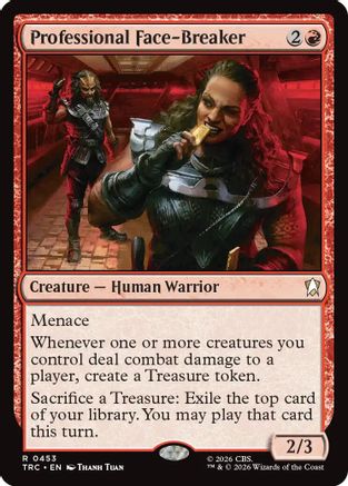 Professional Face-Breaker (Surge Foil) (TRC-453) [Commander: Star Trek] Foil - PokeBox USA