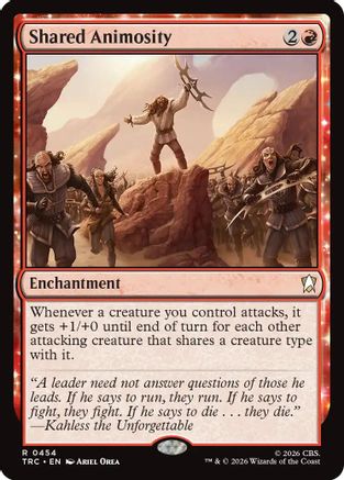 Shared Animosity (Surge Foil) (TRC-454) [Commander: Star Trek] Foil - PokeBox USA