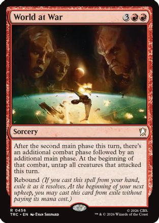 World at War (Surge Foil) (TRC-456) [Commander: Star Trek] Foil - PokeBox USA