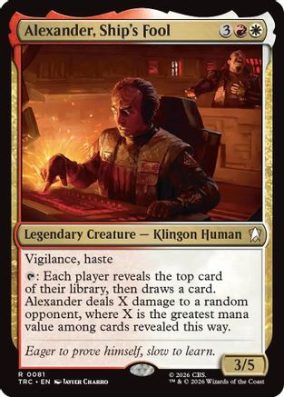 Alexander, Ship's Fool (TRC-081) [Commander: Star Trek] - PokeBox USA