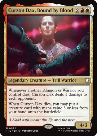 Curzon Dax, Bound by Blood (TRC-092) [Commander: Star Trek] - PokeBox USA