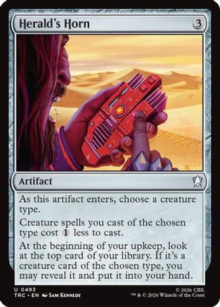 Herald's Horn (Surge Foil) (TRC-493) [Commander: Star Trek] Foil - PokeBox USA