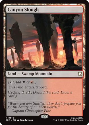 Canyon Slough (Surge Foil) (TRC-516) [Commander: Star Trek] Foil - PokeBox USA