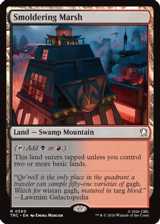 Smoldering Marsh (Surge Foil) (TRC-560) [Commander: Star Trek] Foil - PokeBox USA