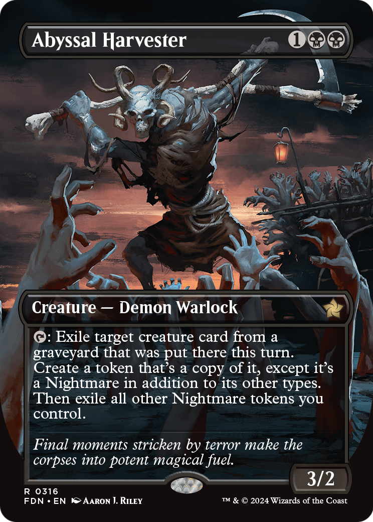 Abyssal Harvester (Borderless) (FDN-316) [Foundations] Foil
