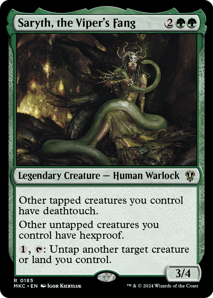 Saryth, the Viper's Fang (MKC-185) [Murders at Karlov Manor Commander]