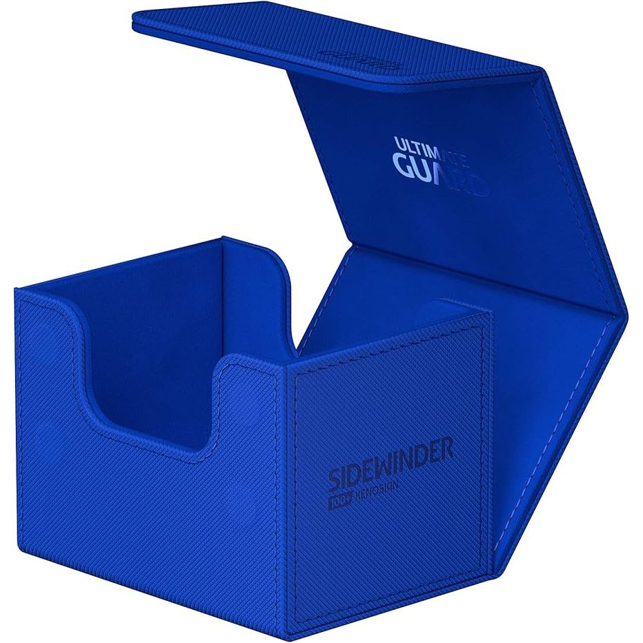 Ultimate Guard Sidewinder Deck Case 100+ Xenoskin Standard Size Monocolor Blue Deck Box - PokeBox USA