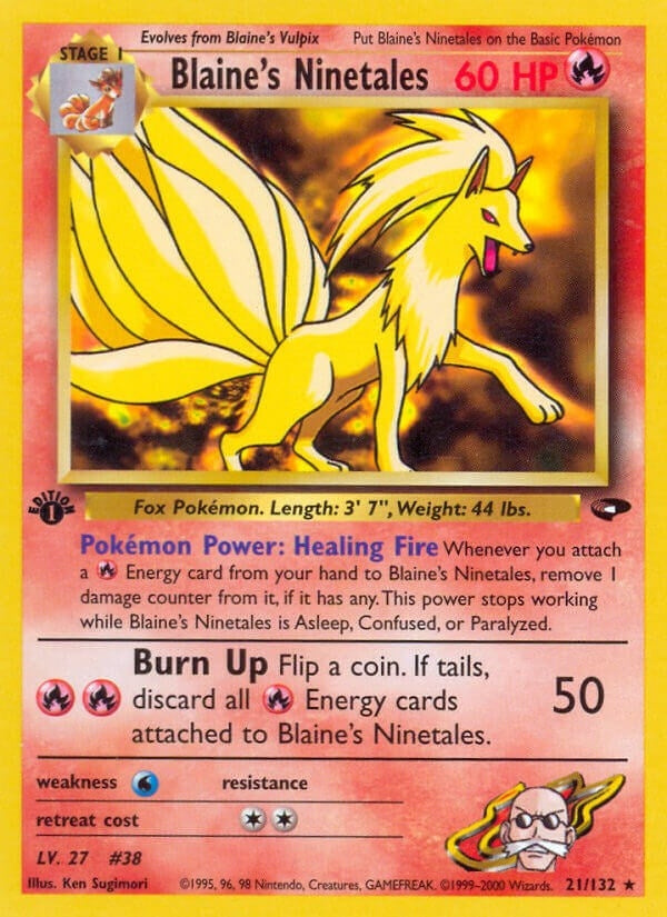 Image for Blaine's Ninetales (021/132) (Gym Challenge) - Pokemon