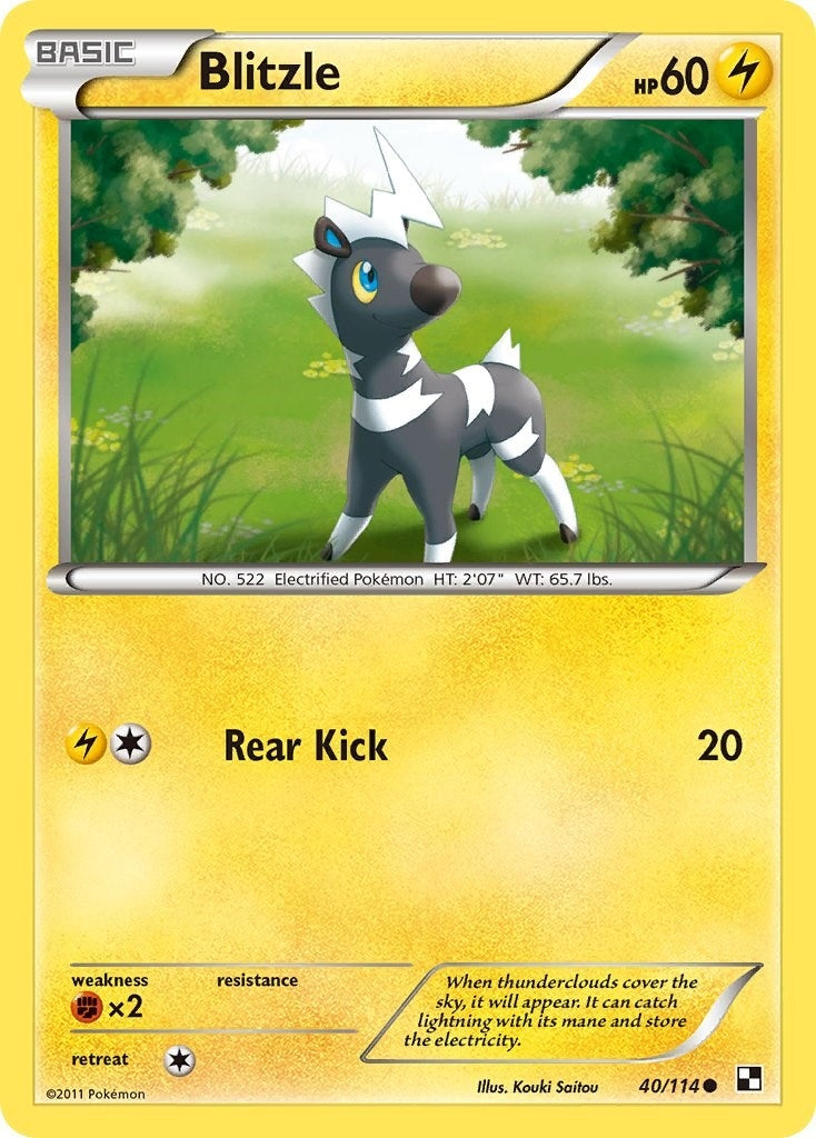 Image for Blitzle (40) (40/114) (Black and White) - Pokemon