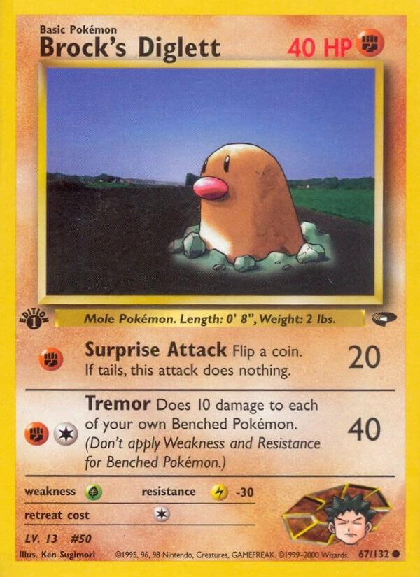 Image for Brock's Diglett (067/132) (Gym Challenge) (G2) - Pokemon