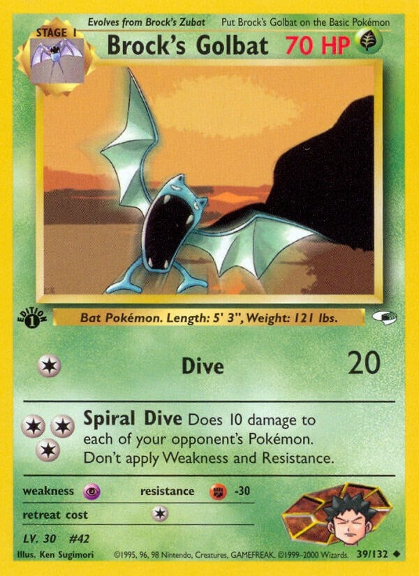 Image for Brock's Golbat (039/132) (Gym Heroes) (G1) - Pokemon