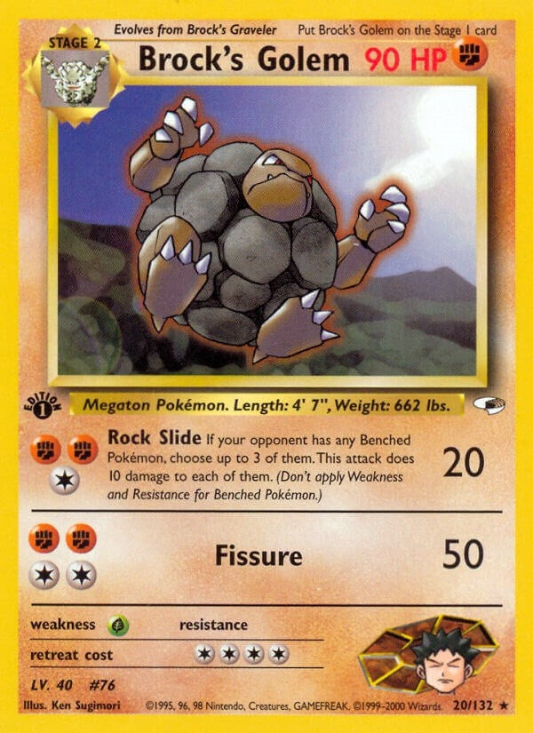 Image for Brock's Golem (020/132) (Gym Heroes) (G1) - Pokemon