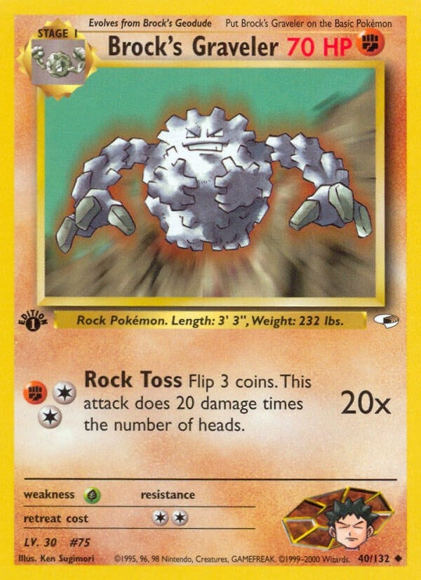 Image for Brock's Graveler (040/132) (Gym Heroes) (G1) - Pokemon