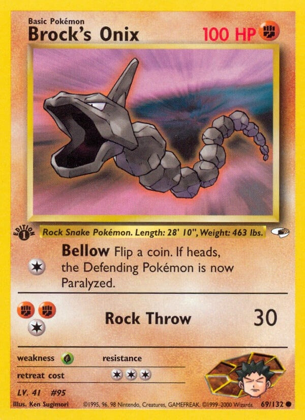 Image for Brock's Onix (69) (069/132) (Gym Heroes) (G1) - Pokemon