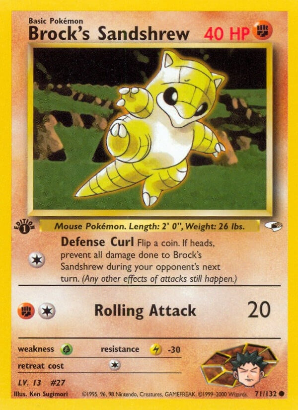 Image for Brock's Sandshrew (71) (071/132) (Gym Heroes) (G1) - Pokemon