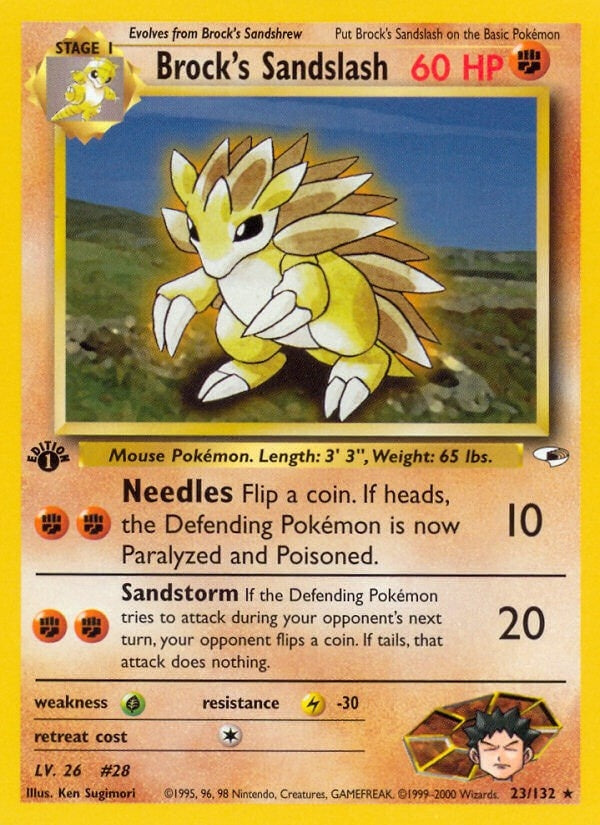 Image for Brock's Sandslash (023/132) (Gym Heroes) (G1) - Pokemon