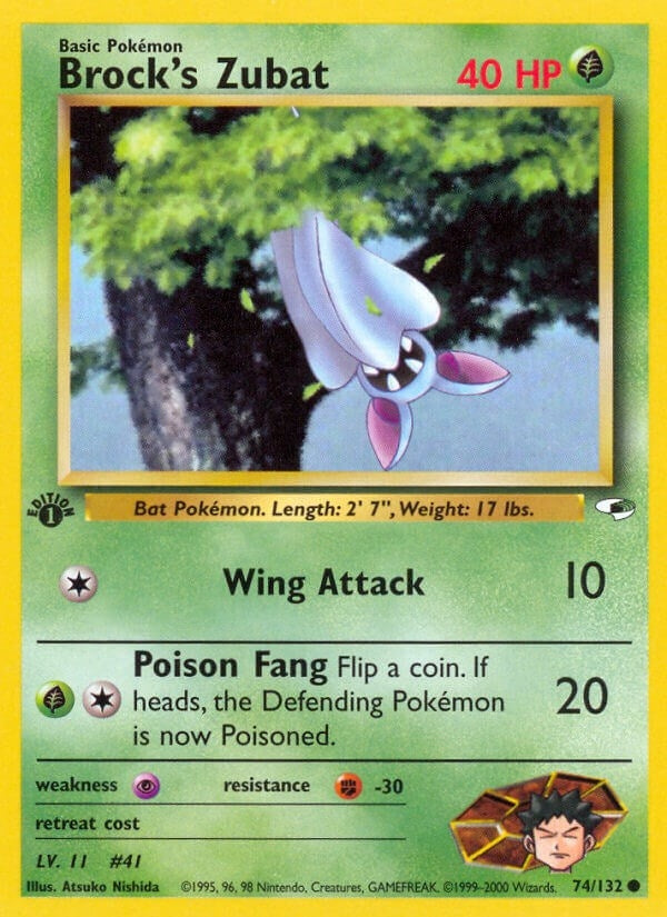 Image for Brock's Zubat (74) (074/132) (Gym Heroes) (G1) - Pokemon