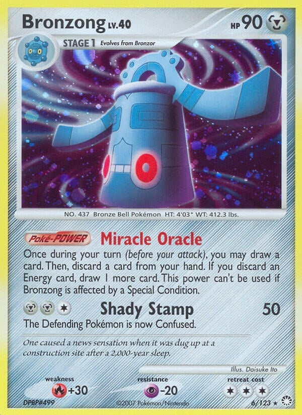 Image for Bronzong (6/123) (Mysterious Treasures) (MT) - Pokemon