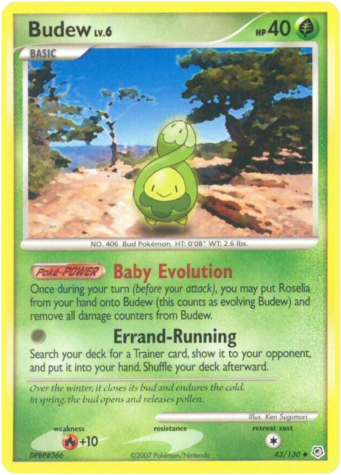 Image for Budew (43/130) (Diamond and Pearl) (DP) - Pokemon