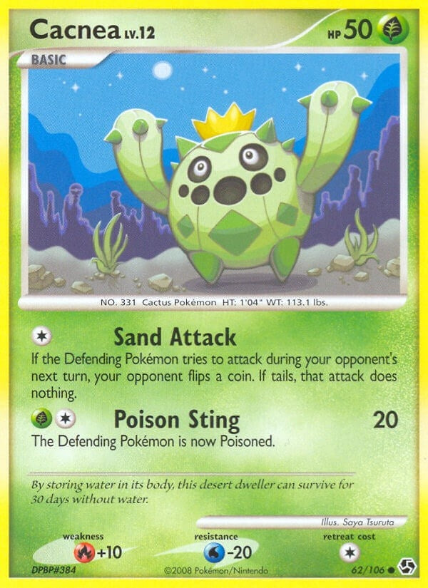 Image for Cacnea (62/106) (Great Encounters) (GE) - Pokemon