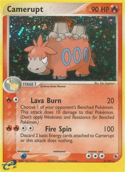 Image for Camerupt (4/109) (EX Ruby and Sapphire) (RS) - Pokemon