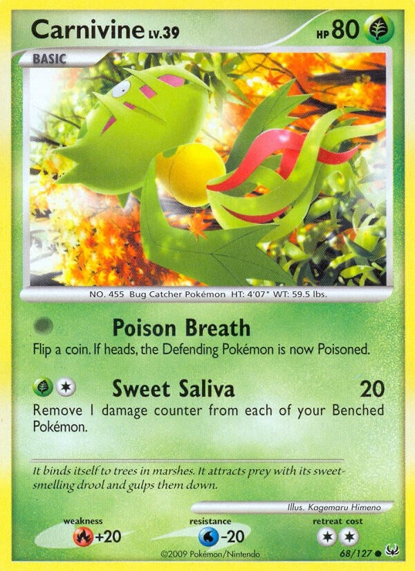 Image for Carnivine (68) (68/127) (Platinum) (PL) - Pokemon