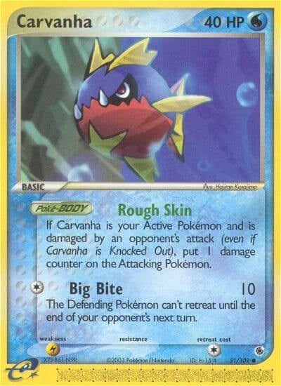 Image for Carvanha (51/109) (EX Ruby and Sapphire) (RS) - Pokemon