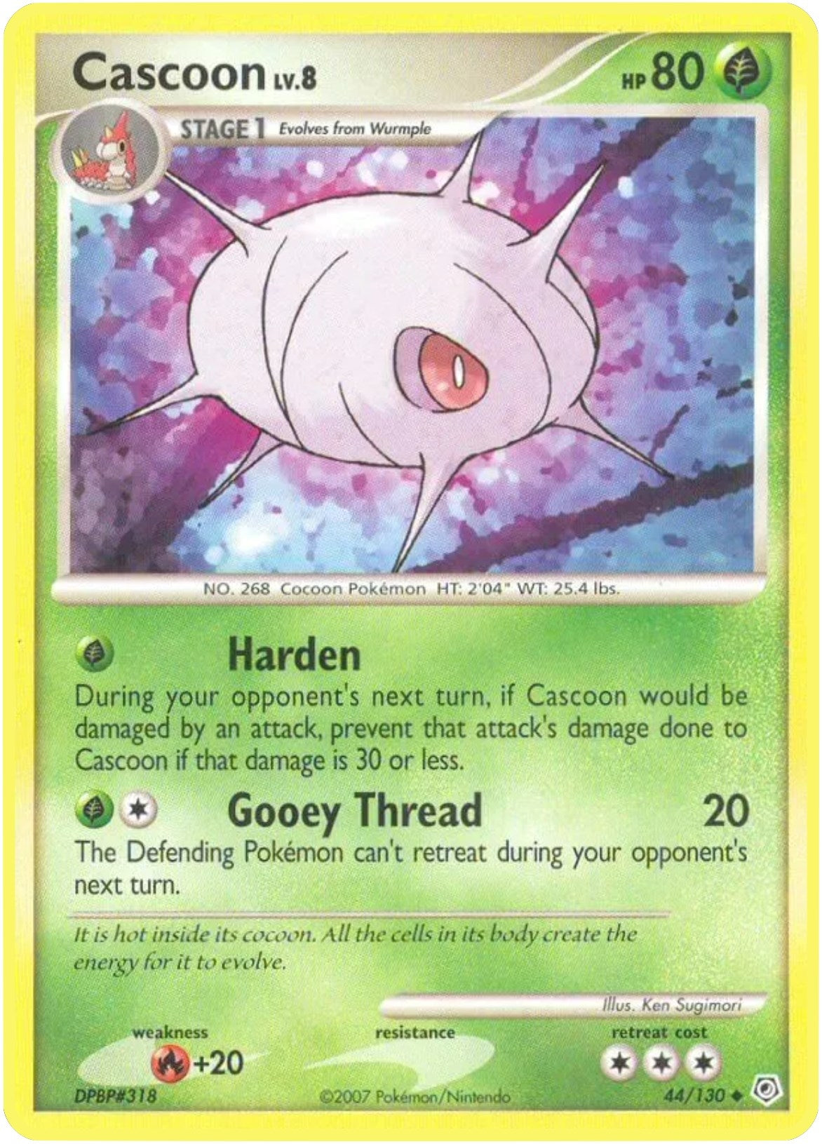 Image for Cascoon (44/130) (Diamond and Pearl) (DP) - Pokemon