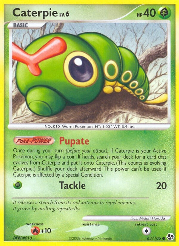 Image for Caterpie (63/106) (Great Encounters) (GE) - Pokemon