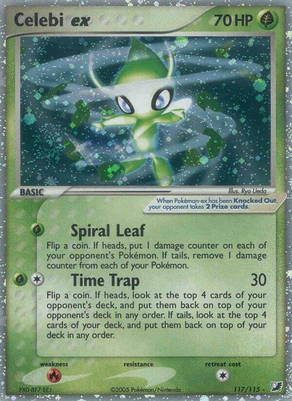 Image for Celebi ex (117/115) (EX Unseen Forces) (UF) - Pokemon