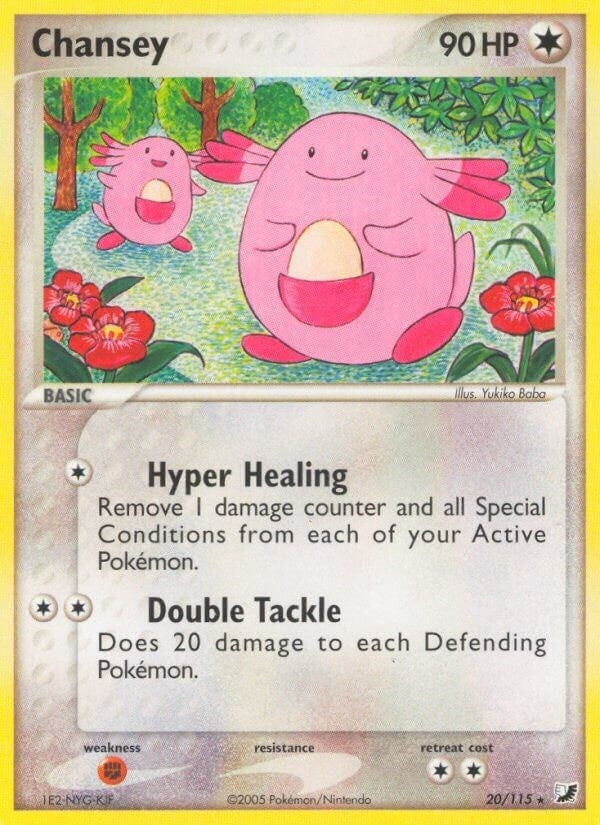 Image for Chansey (20/115) (EX Unseen Forces) (UF) - Pokemon